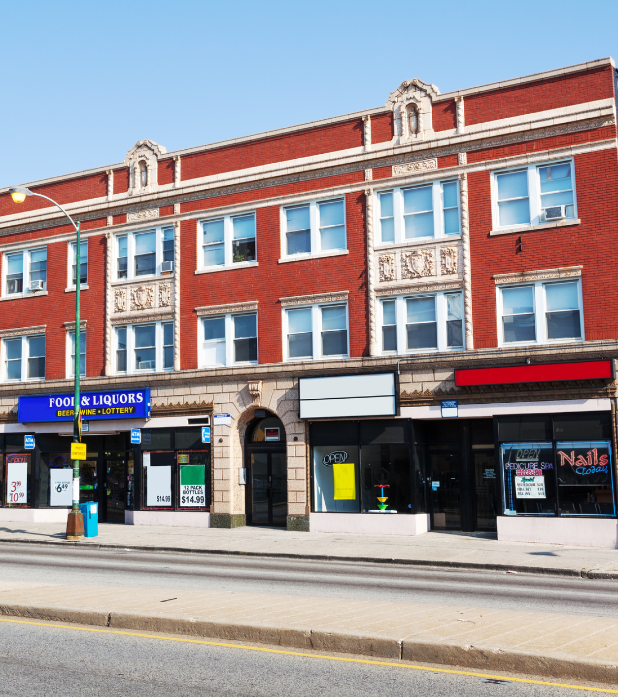 Modern commercial building exterior