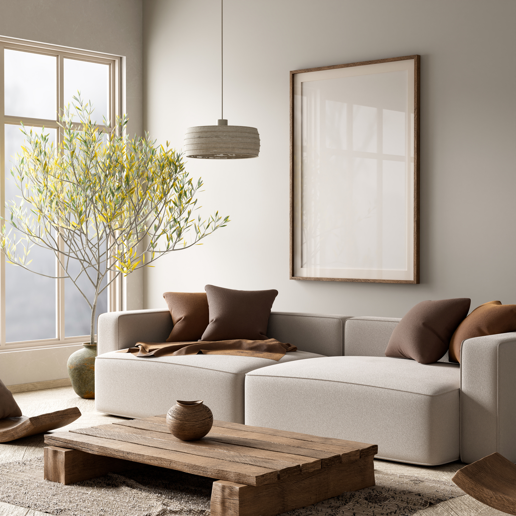 Elegant modern home office interior